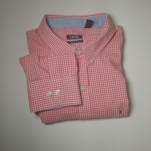 2X IZOD Button Down Performance Gingham Shirt